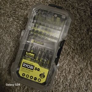 Ryobi 50-Piece Impact Driving Set - Black and Yellow